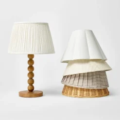 Turned Wood Stick Lamp Base Brown - Threshold™ Designed With Studio McGee -Shine Light World GUEST 00638333 fdf6 423d 9471 188634a3e322