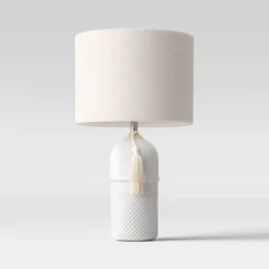 Large Assembled Ceramic Table Lamp White - Threshold™ -Shine Light World GUEST 110180f4 8e56 42b0 95f4 39a5d92c8373