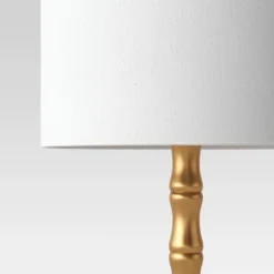 Large Bamboo Table Lamp (Includes LED Light Bulb) Brass - Threshold™ -Shine Light World GUEST 18044299 d5f2 42ac 836d b9503588291a
