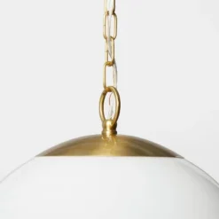 Milk Glass Ceiling Pendant Brass - Threshold™ Designed With Studio McGee 7 Milk Glass Ceiling Pendant Brass - Threshold™ Designed With Studio McGee -Shine Light World GUEST 183bf4cf 1e46 4f50 816a 5abef6058a88