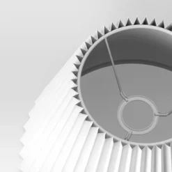 Small Pleated Lamp Shade White - Threshold™: Empire Shape, Cotton/Nylon, 7" H -Shine Light World GUEST 1863adae ab08 4eaf a6fa f647a3c5cf19