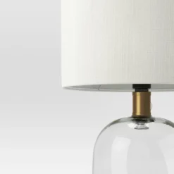 Glass Cylinder Mini Table Lamp With Open Base Clear - Threshold™ -Shine Light World GUEST 1f14c873 4b74 4c73 a623 c80d2dde31a2