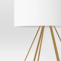 21.5"x11" Large Geo Table Lamp Brass - Threshold™ -Shine Light World GUEST 21bb2ae5 9400 47de 9c5d 54aeec51a56a