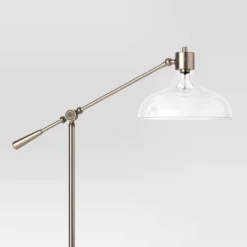 Crosby Bell Floor Lamp Brass With Glass Shade - Threshold™ -Shine Light World GUEST 26149be8 59a3 4410 bac0 69bf4e1c57fc