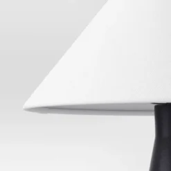 Ceramic Table Lamp With Tapered Shade Black (Includes LED Light Bulb) - Threshold™ -Shine Light World GUEST 2f5353b0 5f4d 45e5 8276 0f240a50e418
