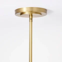 Wicker Dome Pendant With Opal Glass Ball Ceiling Light Brown - Threshold™ Designed With Studio McGee: Rattan Chandelier, ETL Listed -Shine Light World GUEST 375f791e 8ee1 4a31 978e 5a0fd121459d