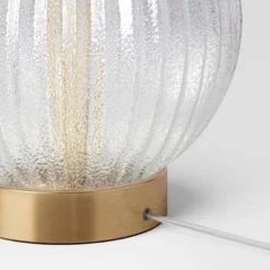 Small Ribbed Glass Lamp Base Clear - Threshold™ -Shine Light World GUEST 3afd392d 594c 4005 9b08 cc2e50aa3c8c