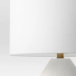 20.5"x12.5" Modern Table Lamp Black/White - Threshold™: Ceramic Base, Linen Shade, UL Listed, No Assembly Required -Shine Light World GUEST 3fc9e165 4d0a 49b4 a16e 9eb273e436dc