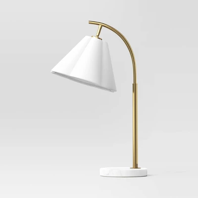 Scalloped Shade Table Lamp With Marble Base White - Threshold™ 1 Scalloped Shade Table Lamp With Marble Base White - Threshold™