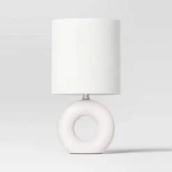 Abstract Ceramic Mini Table Lamp White - Threshold™ -Shine Light World GUEST 547e7228 701a 4f70 910a f62eefa80d54