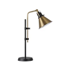 Black Metal Adjustable Table Lamp With Bronze Finish - Threshold™: ETL Listed, Metal Shade, 1-Way Socket Switch 5 Black Metal Adjustable Table Lamp With Bronze Finish - Threshold™: ETL Listed, Metal Shade, 1-Way Socket Switch -Shine Light World GUEST 59f77d6e a5d2 4145 a8c5 2fea13691de9