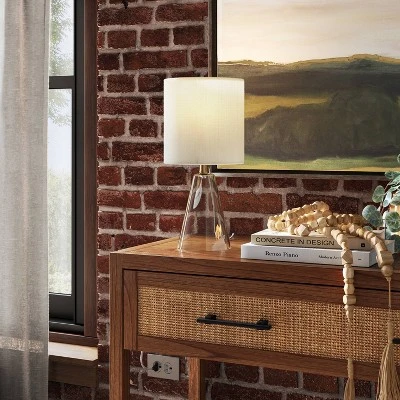 Glass Cone Mini Table Lamp Clear - Threshold™ 1 Glass Cone Mini Table Lamp Clear - Threshold™