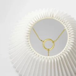 Tapered Lamp Shade With Knife Pleat White - Threshold™ Designed With Studio McGee -Shine Light World GUEST 70ebe45d 1244 4490 87eb 4bd48d4a7f78