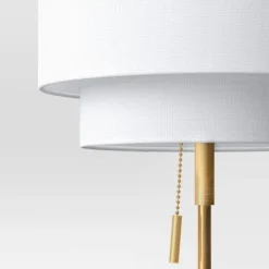 Double Shade Knurled Collection Table Lamp Gold - Threshold™ -Shine Light World GUEST 7f5c692e 4864 4174 b7bf 5fd96eed92ba