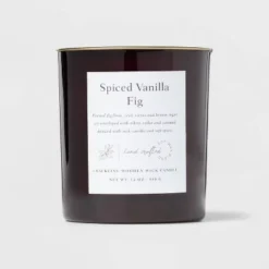 Clear Colored Glass With Woodwick And Brass Metal Inset Lid Spice Vanilla Fig Candle Purple - Threshold™ 8 Clear Colored Glass With Woodwick And Brass Metal Inset Lid Spice Vanilla Fig Candle Purple - Threshold™ -Shine Light World GUEST 80884ab1 75d4 4adc 8675 96b625da6f8e