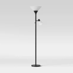 Mother Daughter Torchiere Floor Lamp Black With Glass Shade - Threshold™: Metal Body, ETL Listed, Dimmable 5 Mother Daughter Torchiere Floor Lamp Black With Glass Shade - Threshold™: Metal Body, ETL Listed, Dimmable -Shine Light World GUEST 839ee090 2ce6 4bfc 9dfe 742ef637c7f8