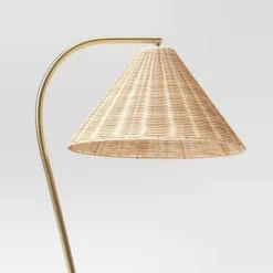 Gooseneck Floor Lamp With Natural Shade - Threshold™ -Shine Light World GUEST 88390ce5 6f99 4759 8590 a08074c6f149 1