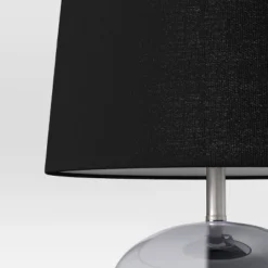 Smoked Glass Table Lamp Black (Includes LED Light Bulb) - Threshold™ -Shine Light World GUEST 98601f77 85c9 4f8f 8da7 81ac1ada24e3