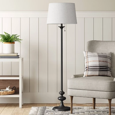 Londonberry Stick Floor Lamp Black - Threshold™ 1 Londonberry Stick Floor Lamp Black - Threshold™