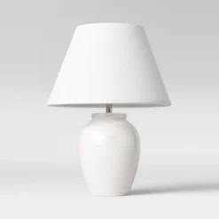 Turned Ceramic Table Lamp White - Threshold™ 8 Turned Ceramic Table Lamp White - Threshold™ -Shine Light World GUEST a3c43bdb 74c2 4bbe a3c8 10bb261e03b9