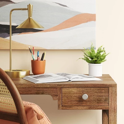 LED Wireless Charging Task Lamp With USB Brass (Includes LED Light Bulb) - Threshold™ 1 LED Wireless Charging Task Lamp With USB Brass (Includes LED Light Bulb) - Threshold™