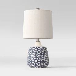 Assembled Ceramic Table Lamp Blue - Threshold™ -Shine Light World GUEST a72b8512 d249 4def be06 43a18b186729
