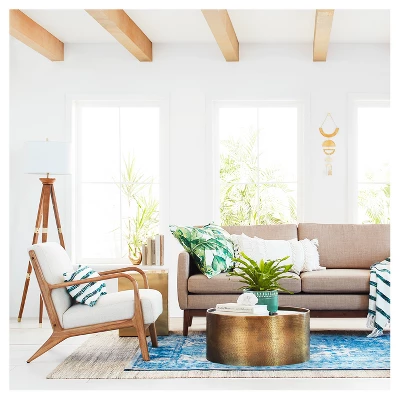 Oak Wood Tripod Floor Lamp Dark Brown - Threshold™ 5 Oak Wood Tripod Floor Lamp Dark Brown - Threshold™ - Image 5