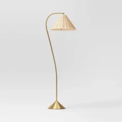 Gooseneck Floor Lamp With Natural Shade - Threshold™ -Shine Light World GUEST b1fa38ad 81d6 4be4 bf88 c44b8076131e 1