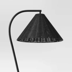 Arc Neck Floor Lamp With Natural Shade Black (Includes LED Light Bulb) - Threshold™ -Shine Light World GUEST b3359c3b 1bca 48a3 a12e 66ee18b8cf18