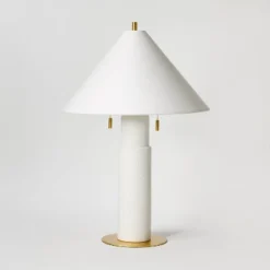 Ceramic Table Lamp With Tapered Shade White - Threshold™ Designed With Studio McGee -Shine Light World GUEST bb7258ec 5cd1 4f4f 84fa 7992eea042f1