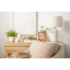 Large Assembled Ceramic Table Lamp White - Threshold™ -Shine Light World GUEST bdb60051 2218 4a94 9fa2 271dbb795406