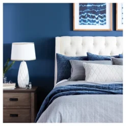 Faceted Ceramic Large Lamp Base White - Threshold