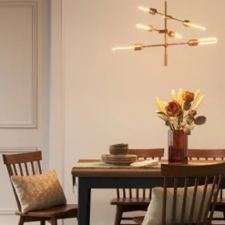 3-Arm Chandelier Brass (Includes Vintage Light Bulbs) - Threshold™