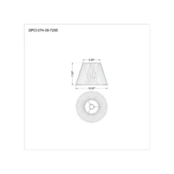 Small Pleated Lamp Shade White - Threshold™: Empire Shape, Cotton/Nylon, 7" H -Shine Light World GUEST cdc65132 59d3 474f b824 1eb935235c85