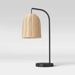 Addison Rattan Table Lamp Brown - Threshold™ -Shine Light World GUEST d4c41b86 c440 4124 9baf f515f0f7cde8