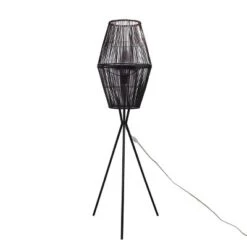 Diamond Tripod Floor Lamp Black With Rattan Shade (Includes LED Light Bulb) - Threshold™: Nautical Standing Illumination 10 Diamond Tripod Floor Lamp Black With Rattan Shade (Includes LED Light Bulb) - Threshold™: Nautical Standing Illumination -Shine Light World GUEST d5ce8c13 feb5 4c57 aa77 24bbec866966