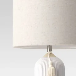 Large Assembled Ceramic Table Lamp White - Threshold™ -Shine Light World GUEST d72950b8 ea54 41af a1d4 cb6cbbe6dd5a