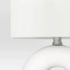 Abstract Ceramic Mini Table Lamp White - Threshold™ -Shine Light World GUEST e060b615 0e7d 45e5 a0cf f6597ddf73ee