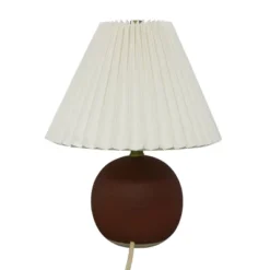 Oval Table Lamp With Pleated Shade (Includes LED Light Bulb) Red - Threshold™ Designed With Studio McGee -Shine Light World GUEST e5143a64 39d0 4be9 a866 b25ebc7adbda