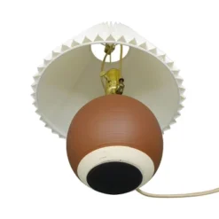 Oval Table Lamp With Pleated Shade (Includes LED Light Bulb) Red - Threshold™ Designed With Studio McGee -Shine Light World GUEST e90ec3ad c080 47dd 8d10 8de186c583b9