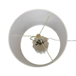 24.75"x13" Ribbed Ceramic Table Lamp Cream - Threshold™: Bedside, Nightstand, No Assembly Required -Shine Light World GUEST e95a39af 2643 48c1 bec3 ed7ac2811b44