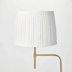 Adjustable Floor Lamp Brass Iron With Pleated Shade - Threshold™ Designed With Studio McGee -Shine Light World GUEST f12e2a38 516f 4c34 9b60 6505701f5116