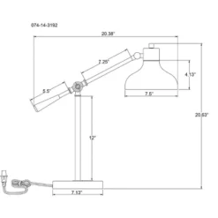 Crosby Schoolhouse Desk Lamp Black - Threshold™ -Shine Light World GUEST f1e5b1e8 2901 40b4 8e4d 879164dbd81b 1