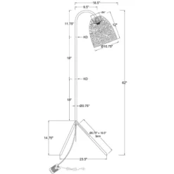 Seagrass Karina Tripod Floor Lamp Natural (Includes LED Light Bulb) - Threshold™ -Shine Light World GUEST fa096d0b a838 4d0b a832 096d3504be5d
