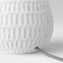 Ceramic Textured Table Lamp Base White - Threshold™ 5 Ceramic Textured Table Lamp Base White - Threshold™ -Shine Light World GUEST fc9f4ede e288 4863 a616 ae078ed887a0